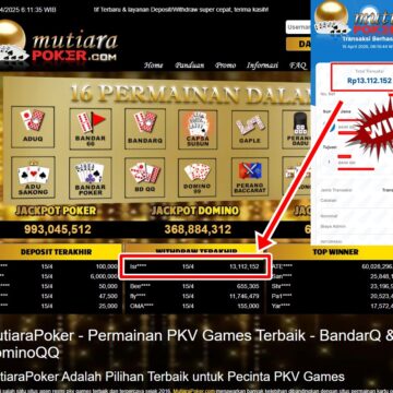 Bukti Withdraw ( 13,112,152,-) Member Setia Mutiarapoker