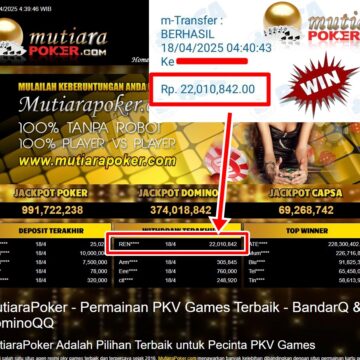 Bukti Withdraw ( 22,010,842,-) Member Setia Mutiarapoker