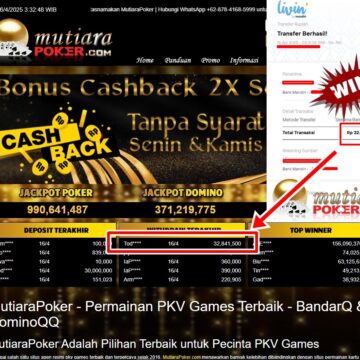 Bukti Withdraw ( 32,841,500,-) Member Setia Mutiarapoker