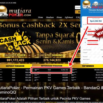 Bukti Withdraw ( 4,236,152,-) Member Setia Mutiarapoker