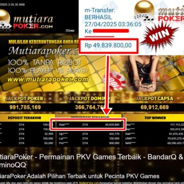 Bukti Withdraw ( 49,839,800,-) Member Setia Mutiarapoker
