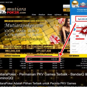 Bukti Withdraw ( 9,095,350,-) Member Setia Mutiarapoker
