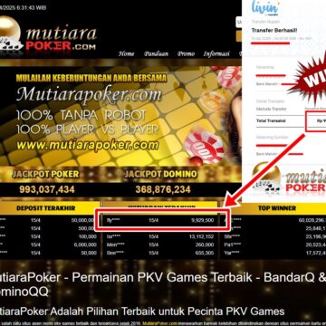 Bukti Withdraw ( 9,929,500,-) Member Setia Mutiarapoker