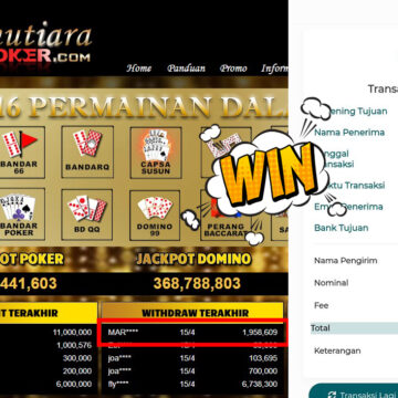 Bukti Withdraw (1,958,609,-) Member Setia Mutiarapoker