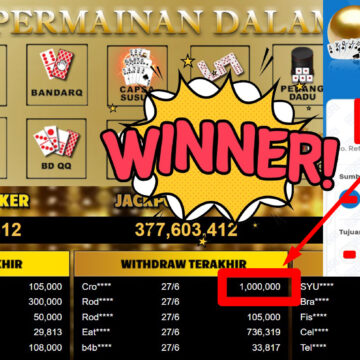 Bukti Withdraw ( 1.000.000,- ) Member Setia MutiaraPoker