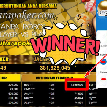 Bukti Withdraw ( 1.686.000,- ) Member Setia MutiaraPoker Bukti Withdraw ( 1.686.000,- ) Member Setia MutiaraPoker