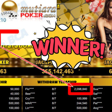 Bukti Withdraw ( 2.098.840,- ) Member Setia MutiaraPoker