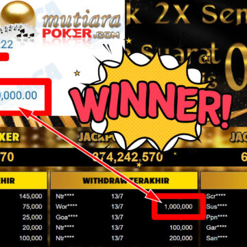 Bukti Withdraw ( 1.000.000,- ) Member Setia MutiaraPoker Bukti Withdraw ( 1.000.000,- ) Member Setia MutiaraPoker