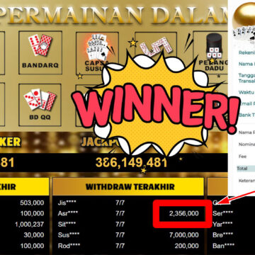 Bukti Withdraw ( 2.356.000,- ) Member Setia MutiaraPoker