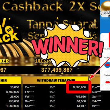 Bukti Withdraw ( 9.500.000,- ) Member Setia MutiaraPoker Bukti Withdraw ( 9.500.000,- ) Member Setia MutiaraPoker
