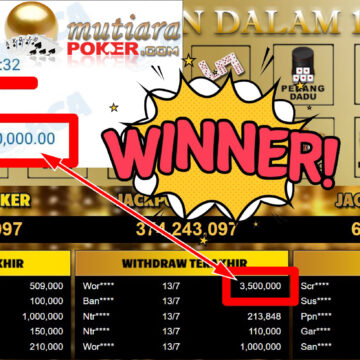 Bukti Withdraw ( 3.500.000,- ) Member Setia MutiaraPoker Bukti Withdraw ( 3.500.000,- ) Member Setia MutiaraPoker