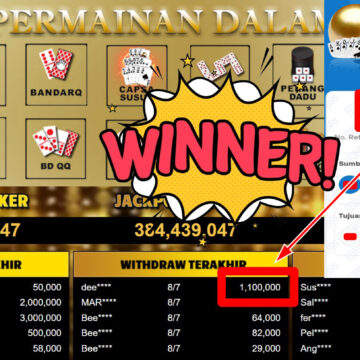 Bukti Withdraw ( 1.100.000,- ) Member Setia MutiaraPoker