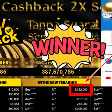 Bukti Withdraw ( 1.362.000,- ) Member Setia MutiaraPoker
