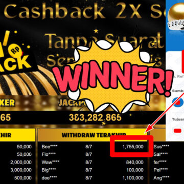 Bukti Withdraw ( 1.755.000,- ) Member Setia MutiaraPoker