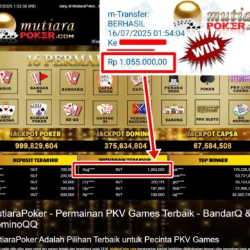 Bukti Withdraw ( 1,055,000,-) Member Setia Mutiarapoker