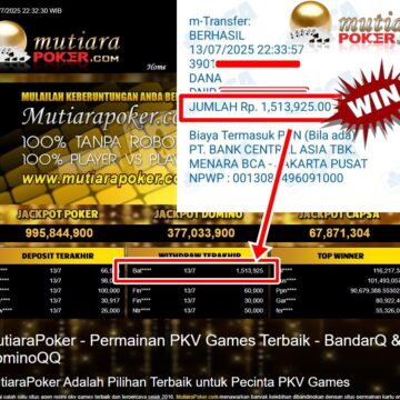 Bukti Withdraw ( 1,513,925,-) Member Setia Mutiarapoker
