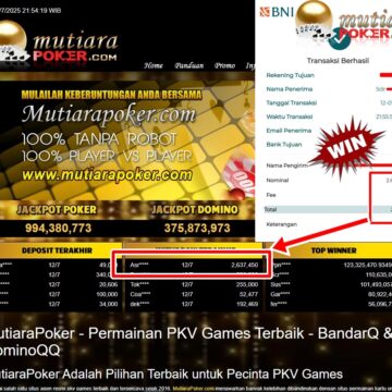 Bukti Withdraw ( 2,637,450,-) Member Setia Mutiarapoker