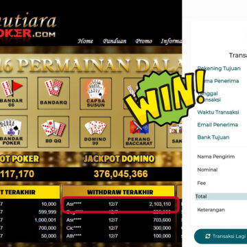 Bukti Withdraw (2,103,110,-) Member Setia Mutiarapoker
