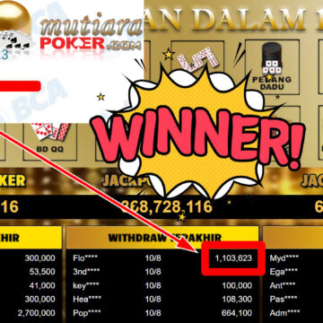 Bukti Withdraw ( 1.103.623,- ) Member Setia MutiaraPoker Bukti Withdraw ( 1.103.623,- ) Member Setia MutiaraPoker