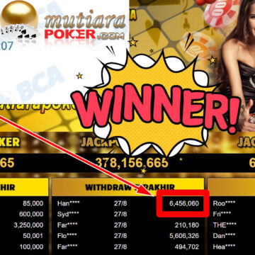 Bukti Withdraw ( 6.456.060,- ) Member Setia MutiaraPoker Bukti Withdraw ( 6.456.060,- ) Member Setia MutiaraPoker