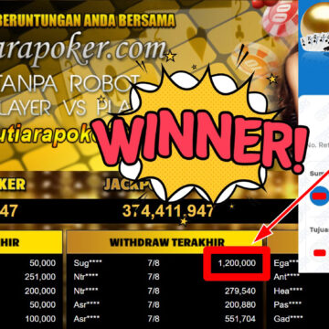 Bukti Withdraw ( 1.200.000,- ) Member Setia MutiaraPoker Bukti Withdraw ( 1.200.000,- ) Member Setia MutiaraPoker
