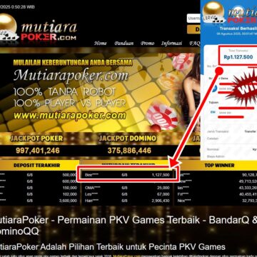 Bukti Withdraw ( 1,127,500,-) Member Setia Mutiarapoker