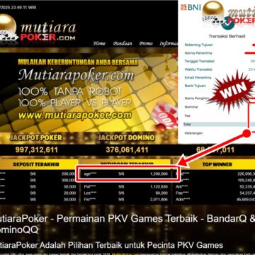 Bukti Withdraw ( 1.200.000,-) Member Setia Mutiarapoker