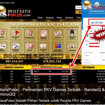 Bukti Withdraw ( 1,317,420,-) Member Setia Mutiarapoker