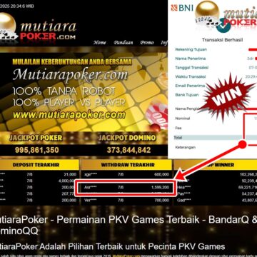 Bukti Withdraw ( 1,599,200,-) Member Setia Mutiarapoker