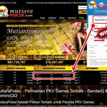 Bukti Withdraw ( 25,884,477,-) Member Setia Mutiarapoker