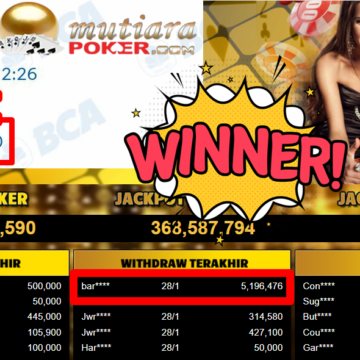 Bukti Withdraw ( 5.196.476,- ) Member Setia MutiaraPoker
