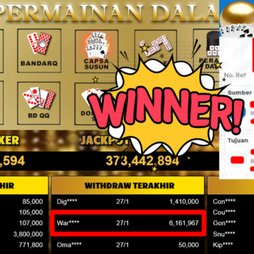 Bukti Withdraw ( 6.161.967,- ) Member Setia MutiaraPoker