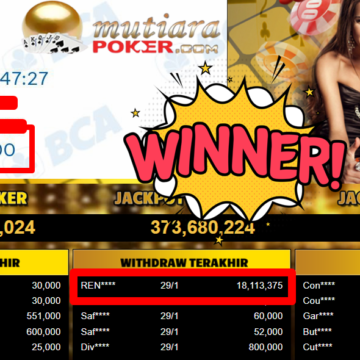Bukti Withdraw ( 18.113.375,- ) Member Setia MutiaraPoker