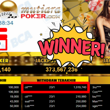 Bukti Withdraw ( 1.019.740,- ) Member Setia MutiaraPoker