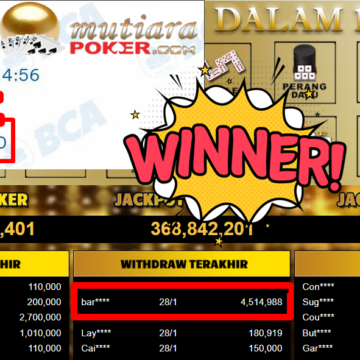 Bukti Withdraw ( 4.514.988,- ) Member Setia MutiaraPoker