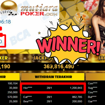 Bukti Withdraw ( 1.200.843,- ) Member Setia MutiaraPoker