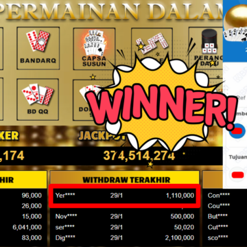Bukti Withdraw ( 1.110.000,- ) Member Setia MutiaraPoker