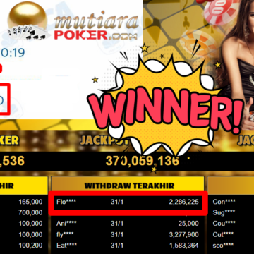 Bukti Withdraw ( 2.286.225,- ) Member Setia MutiaraPoker