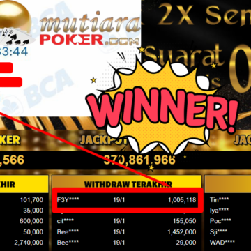 Bukti Withdraw ( 1.005.118,- ) Member Setia MutiaraPoker