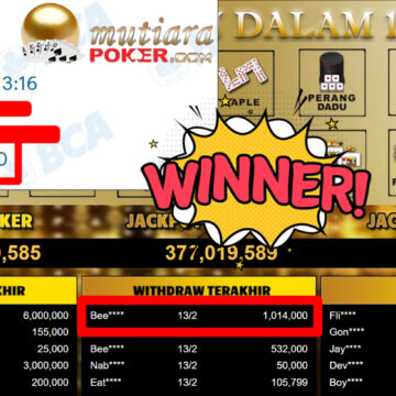 Bukti Withdraw ( 1.014.000,-) Member Setia Mutiarapoker