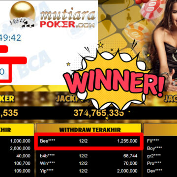 Bukti Withdraw ( 1.255.000,-) Member Setia Mutiarapoker
