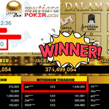 Bukti Withdraw ( 1.440.000,-) Member Setia Mutiarapoker