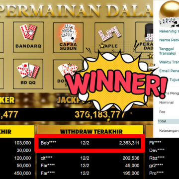 Bukti Withdraw ( 2.363.311,-) Member Setia Mutiarapoker