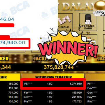 Bukti Withdraw ( 1.074.940,-) Member Setia Mutiarapoker