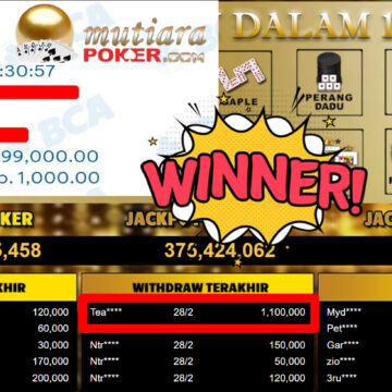 Bukti Withdraw ( 1.100.000,-) Member Setia Mutiarapoker