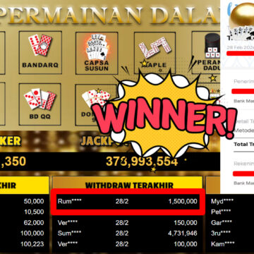 Bukti Withdraw ( 1.500.000,-) Member Setia MutiaraPoker