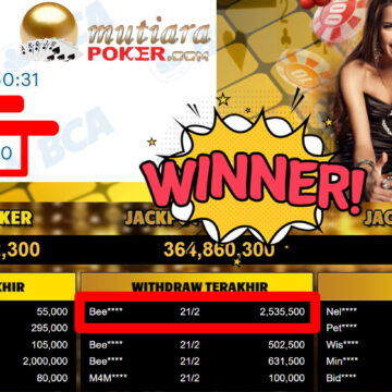Bukti Withdraw ( 2.535.500,-) Member Setia Mutiarapoker