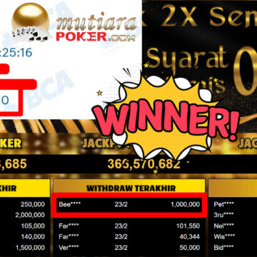 Bukti Withdraw ( 1.000.000,-) Member Setia Mutiarapoker