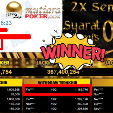 Bukti Withdraw ( 1.165.776,-) Member Setia Mutiarapoker