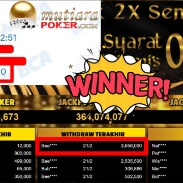 Bukti Withdraw ( 3.656.000,-) Member Setia Mutiarapoker